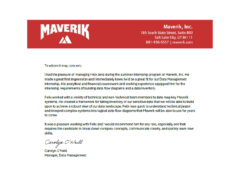 Maverik Recommendation